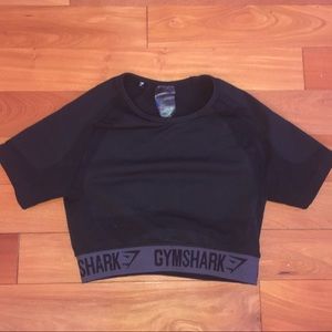 Gymshark flex crop top in black